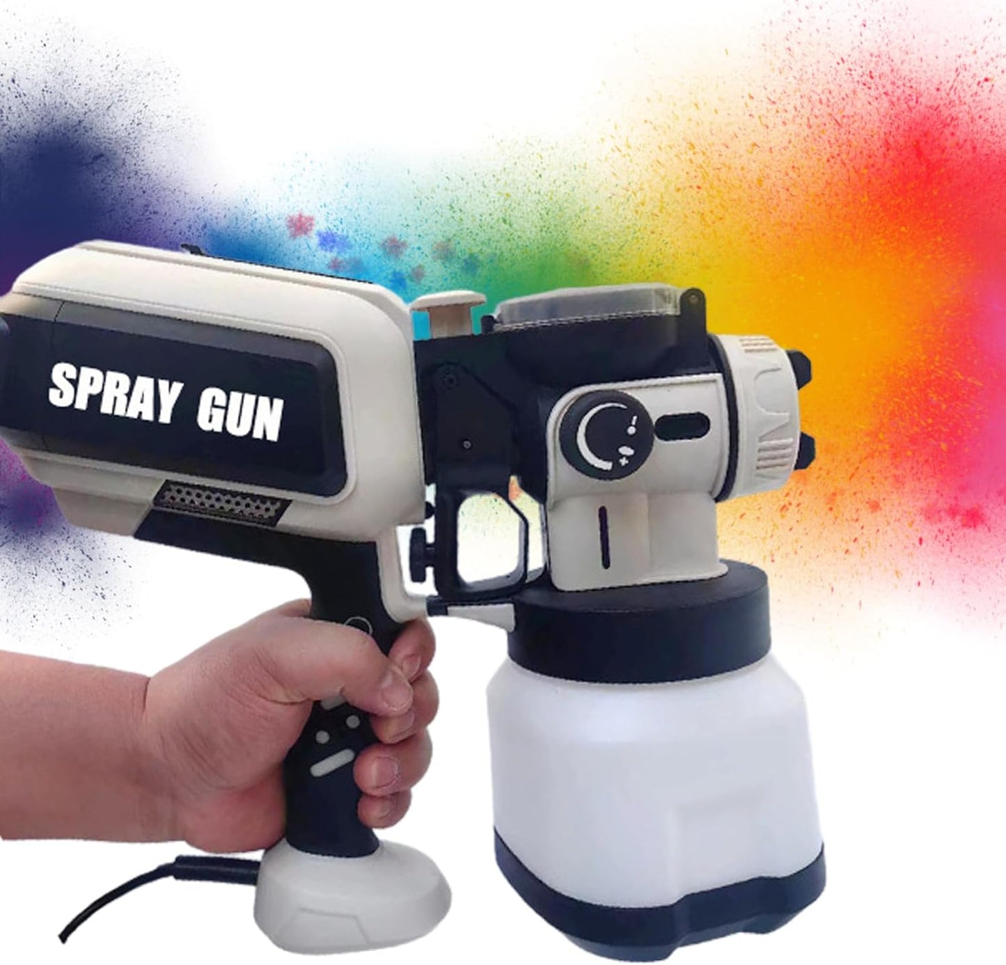 1200ML Automatic Paint Spray Gun with LED Lighting