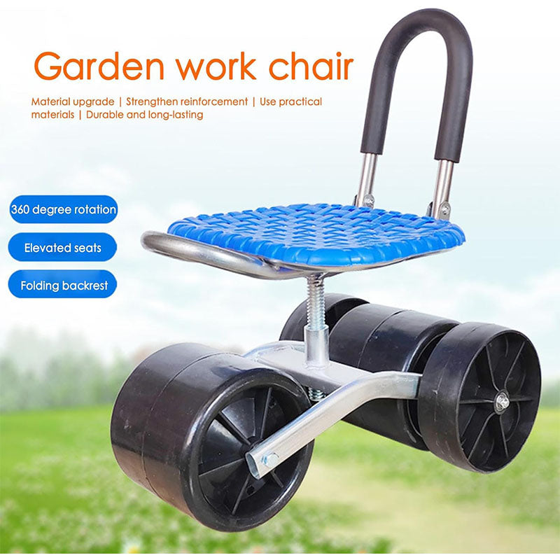 Um 360 Grad drehbarer Gartensitz mit einstellbarer Höhe
