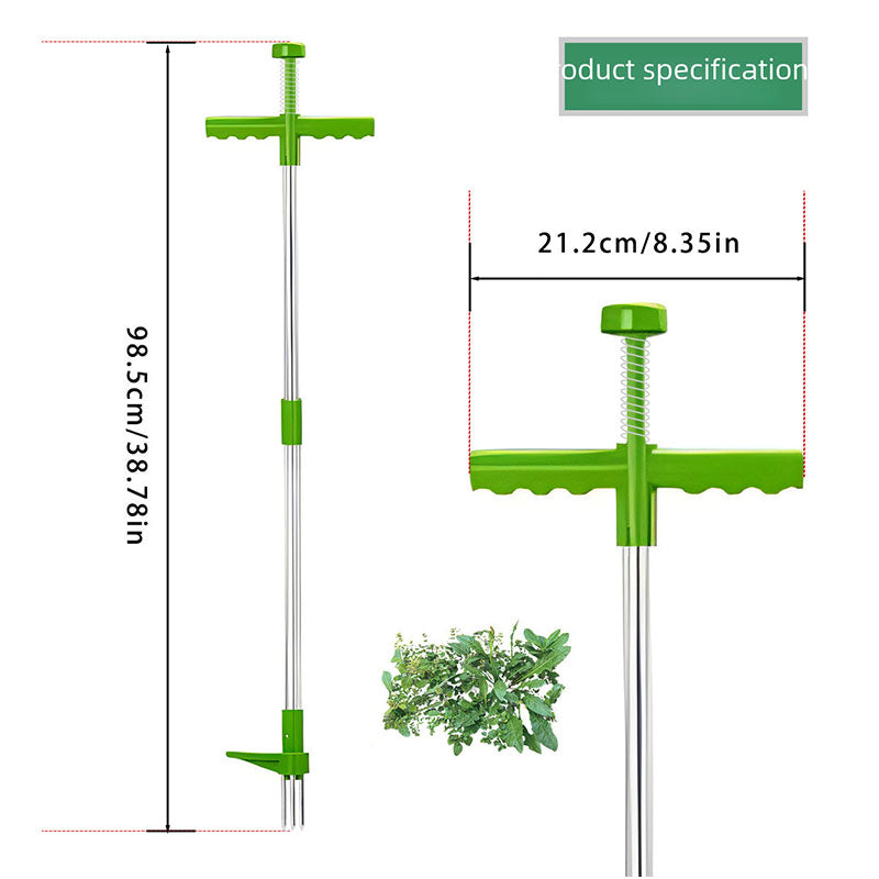 Unkrautstecher im Standformat mit langem Griff