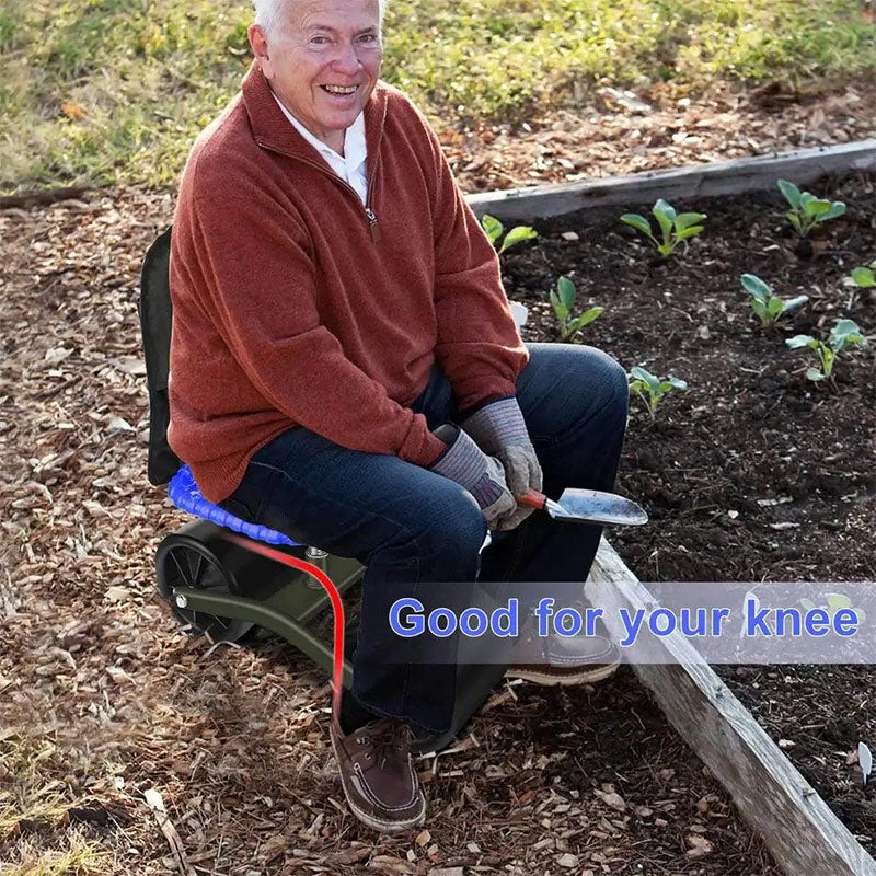 Um 360 Grad drehbarer Gartensitz mit einstellbarer Höhe