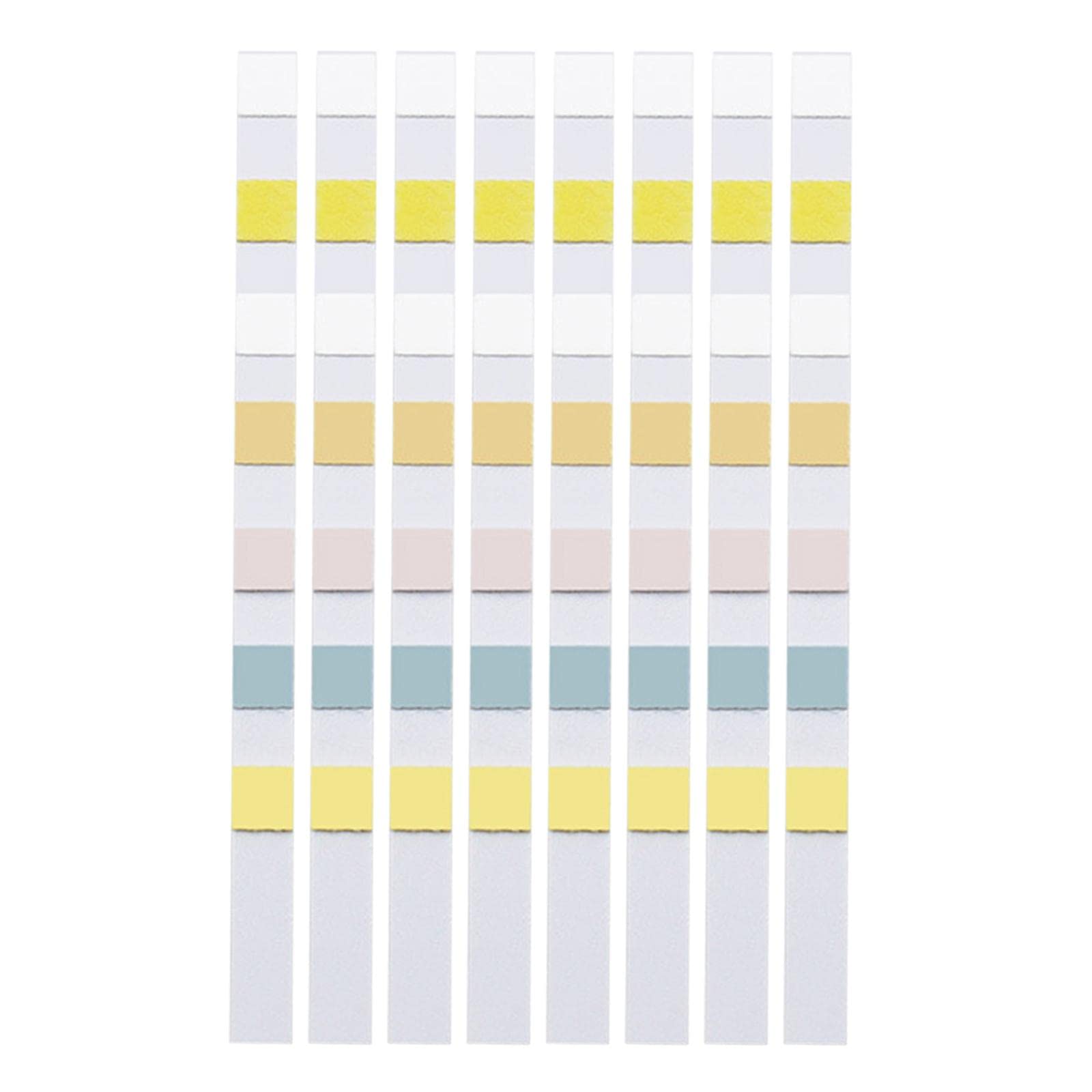 Striped fabric with yellow, white, and blue pattern on a white background
