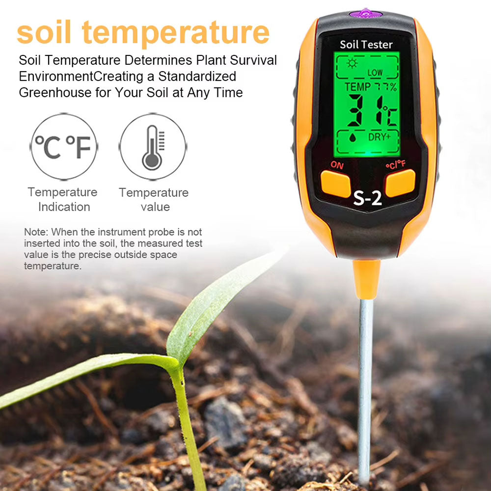 6 in 1 Digital Soil Tester with Battery for Garden