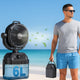 Portable Misting Fan with Remote Control for Outdoor Patios