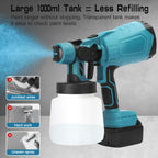 Upgraded Cordless High Power DIY Paint Sprayer for All Surface