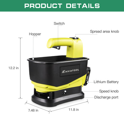 Portable Cordless Seed Automatic Spreader