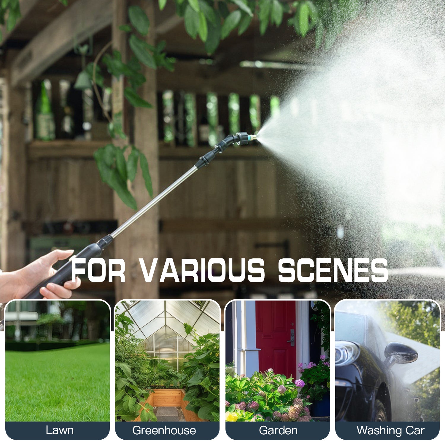 8L Electric Sprayer with Adjustable Shoulder Strap