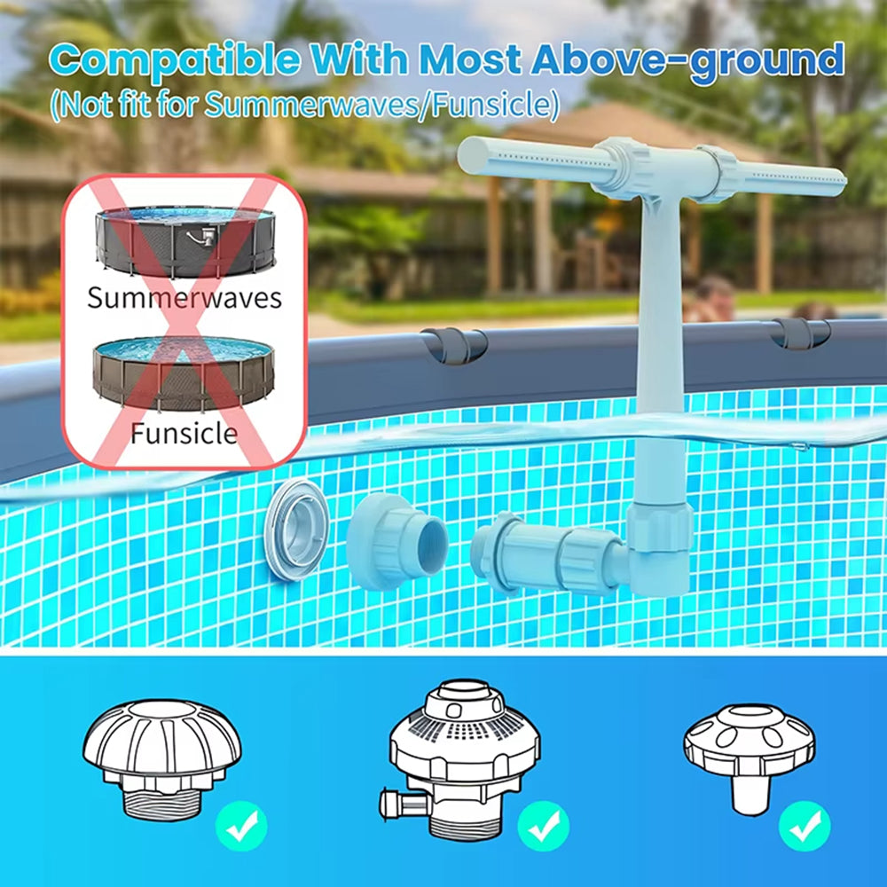 Solar Pool Fountain with RGB Lights