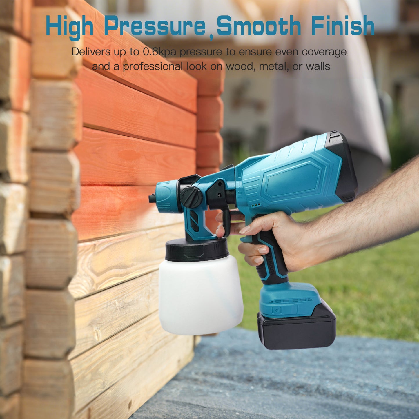 Rechargeable Cordless Paint Sprayer with Battery