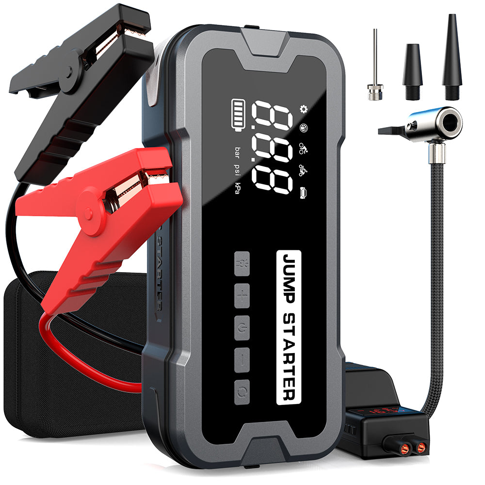 4 in 1 Portable Jump Starter with Air Pump Pro