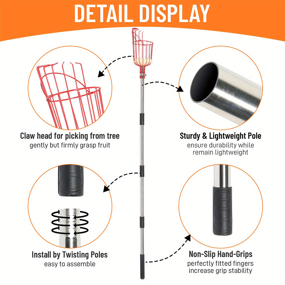 Telescopic Fruit Picking Pole