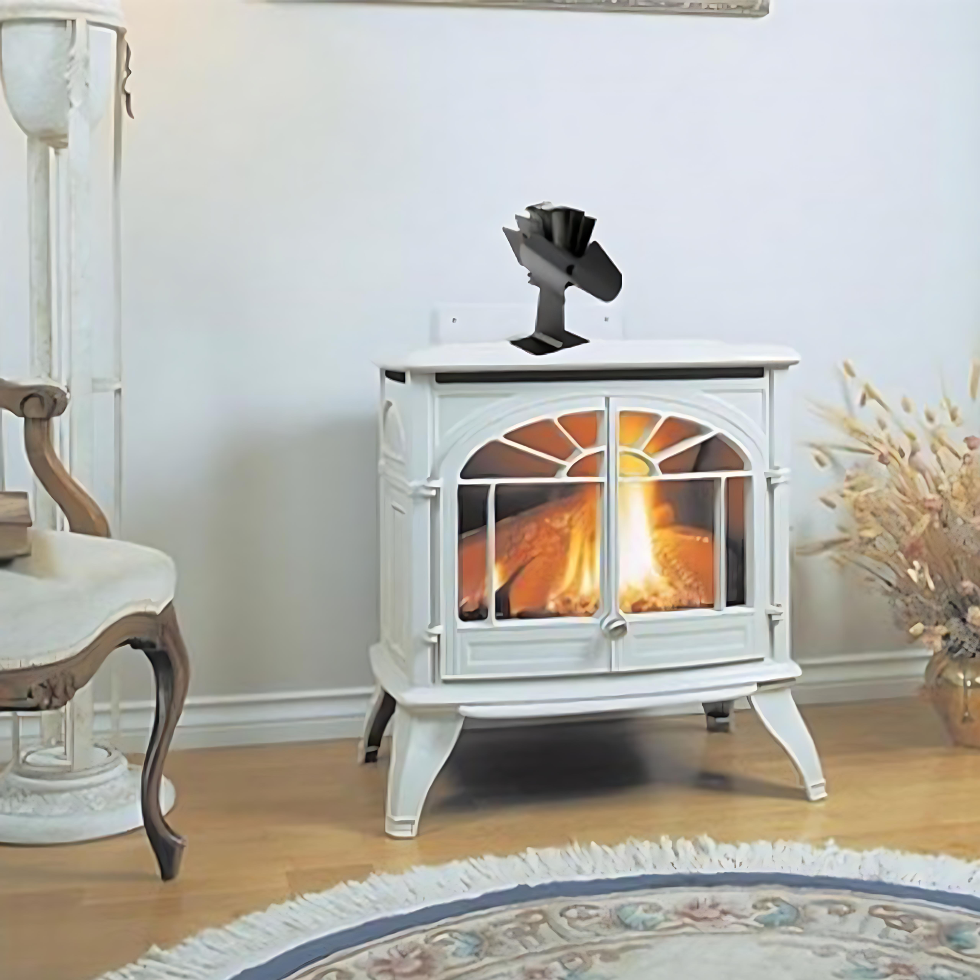 Dual Blade Heat Powered Stove Fan – Stronger Airflow, Longer Lasting