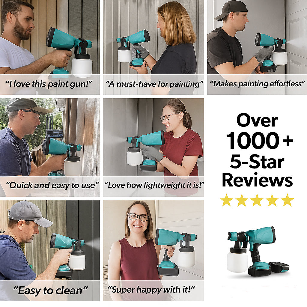 Upgraded Cordless High Power DIY Paint Sprayer for All Surface