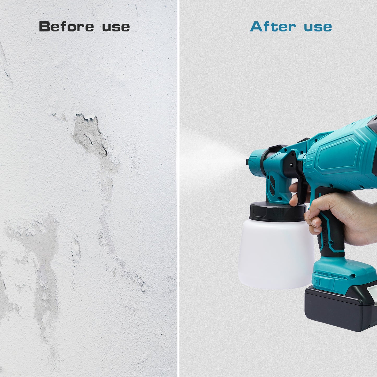 Rechargeable Cordless Paint Sprayer with Battery