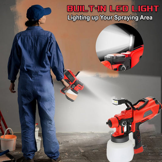 All-in-one Paint Sprayer with LED Light