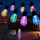 Smart Outdoor RGBIC Bulb String Lights
