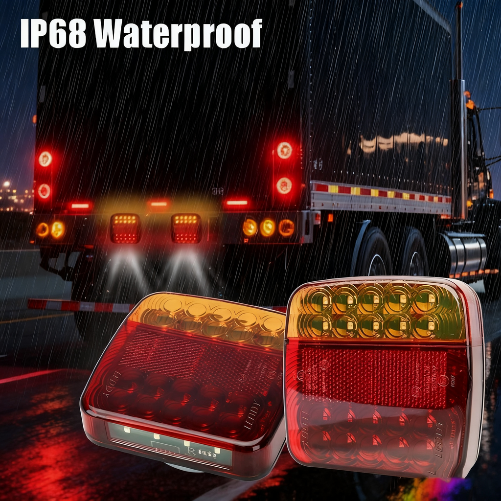 Upgraded Waterproof Wireless Trailer Lights