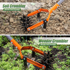 2-in-1 Adjustable Garden Tiller & Weeder