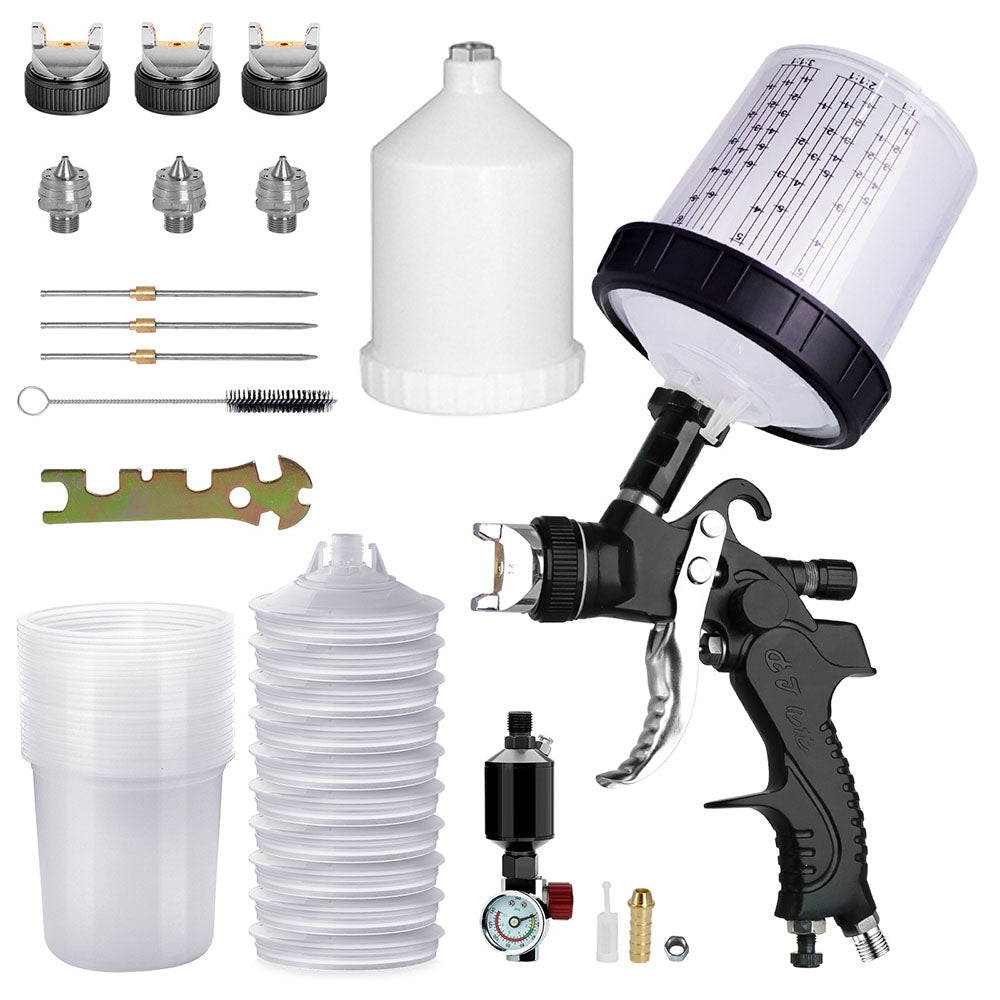 HVLP Air Spray Gun with 1.4/1.7/2mm Nozzles