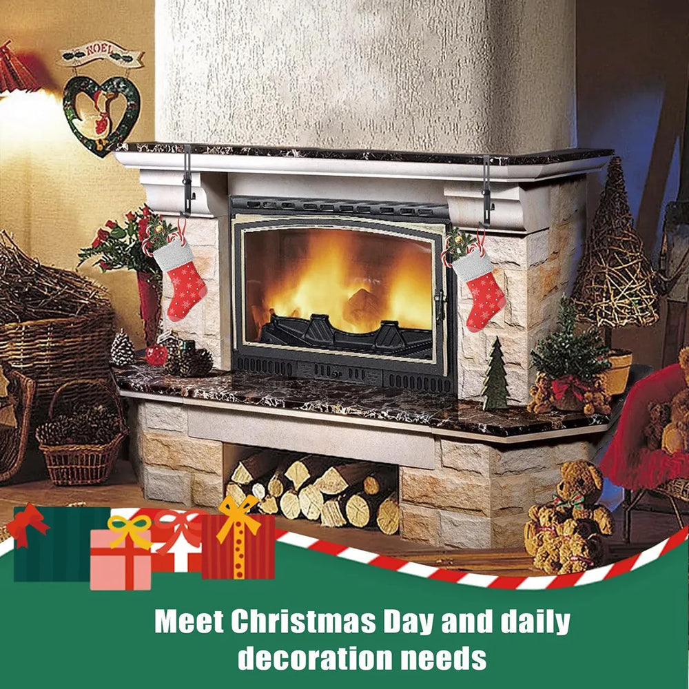 2 in 1 Adjustable Christmas Garland and Stocking Hanger