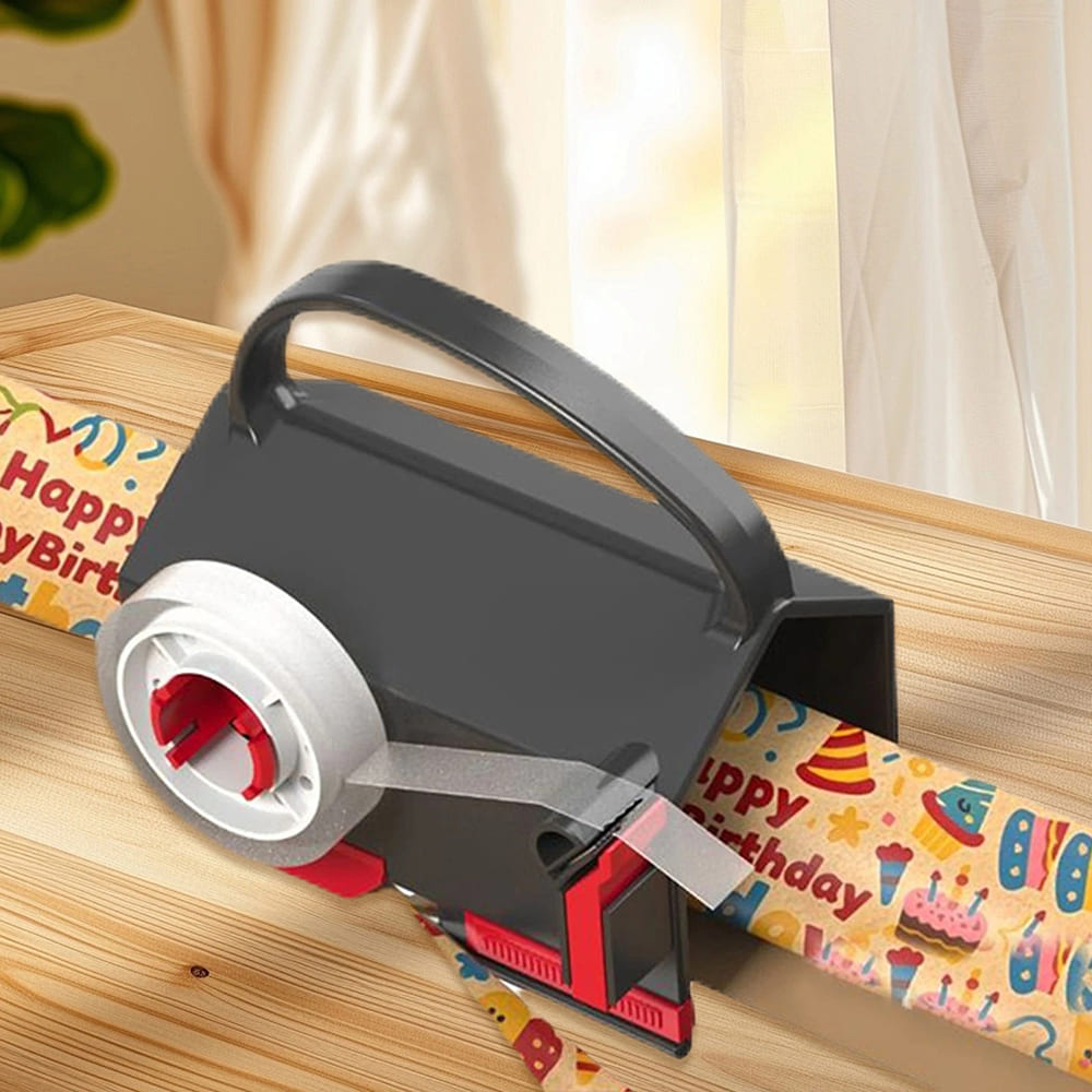 Wrapping Paper Cutter and Tape Dispenser for Christmas Gift