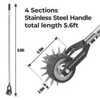 Long Handle Wheel Rotary Lawn Edger Sidewalk