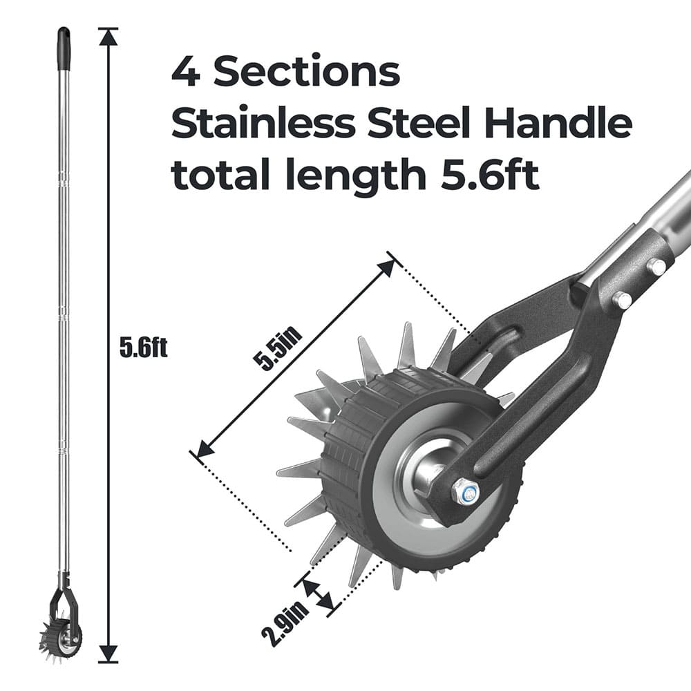 Long Handle Rotary Lawn Edger for Garden Yard Sidewalk