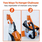 Chainsaw Stand Wall Mount for Garden, Garage, Workshop