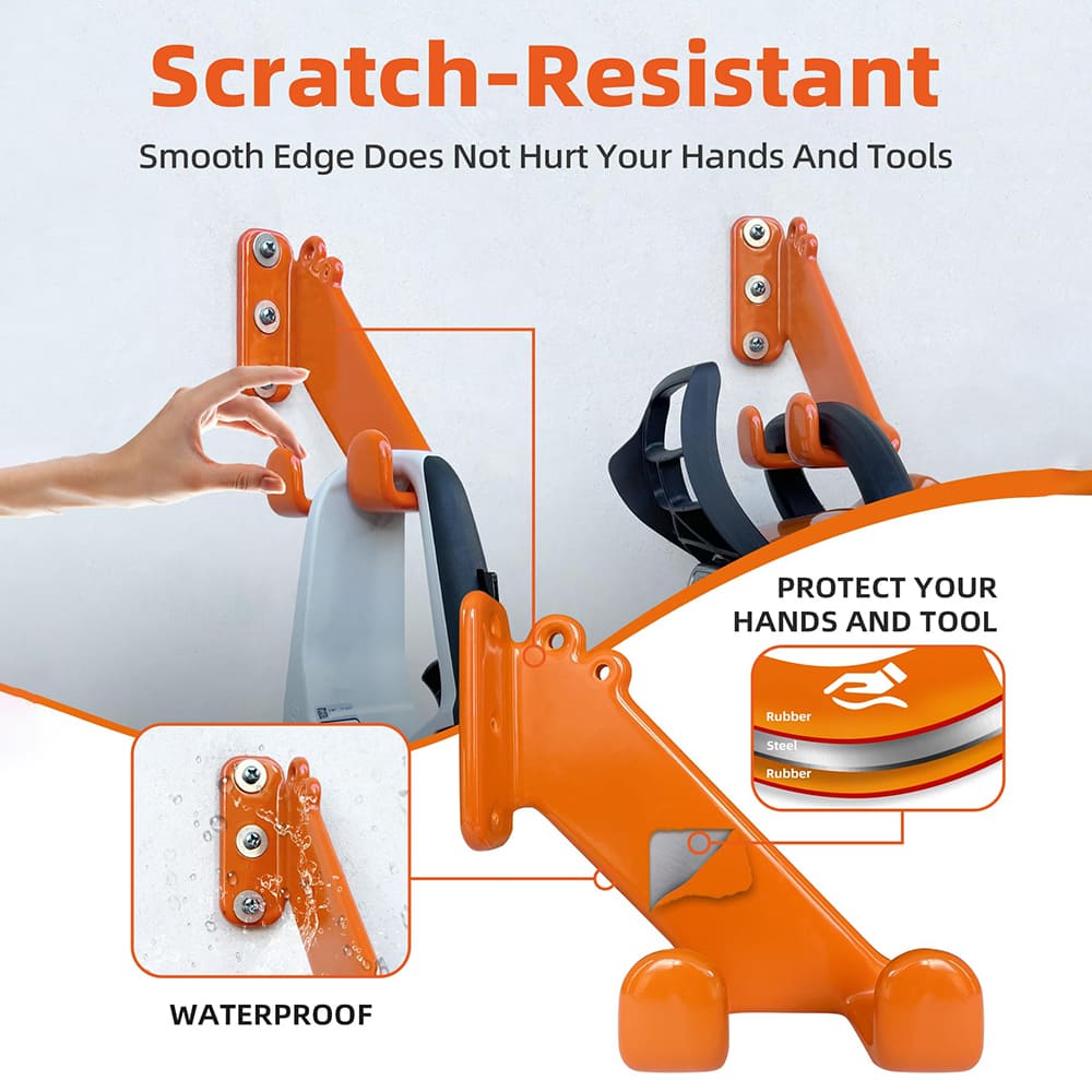 Chainsaw Stand Wall Mount for Garden, Garage, Workshop