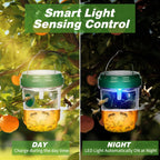 4 Pack Solar Powered Wasp Trap Outdoor Hanging