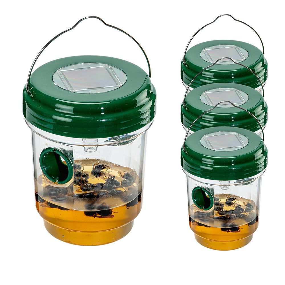 4 Pack Solar Powered Wasp Trap