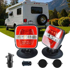 2025 Upgraded Waterproof Wireless Trailer Lights