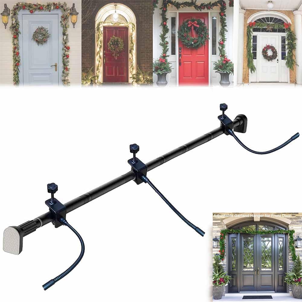 Adjustbale Garland Hanger for Front Door