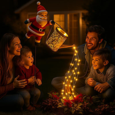 Christmas Santa Solar Kettle Lights