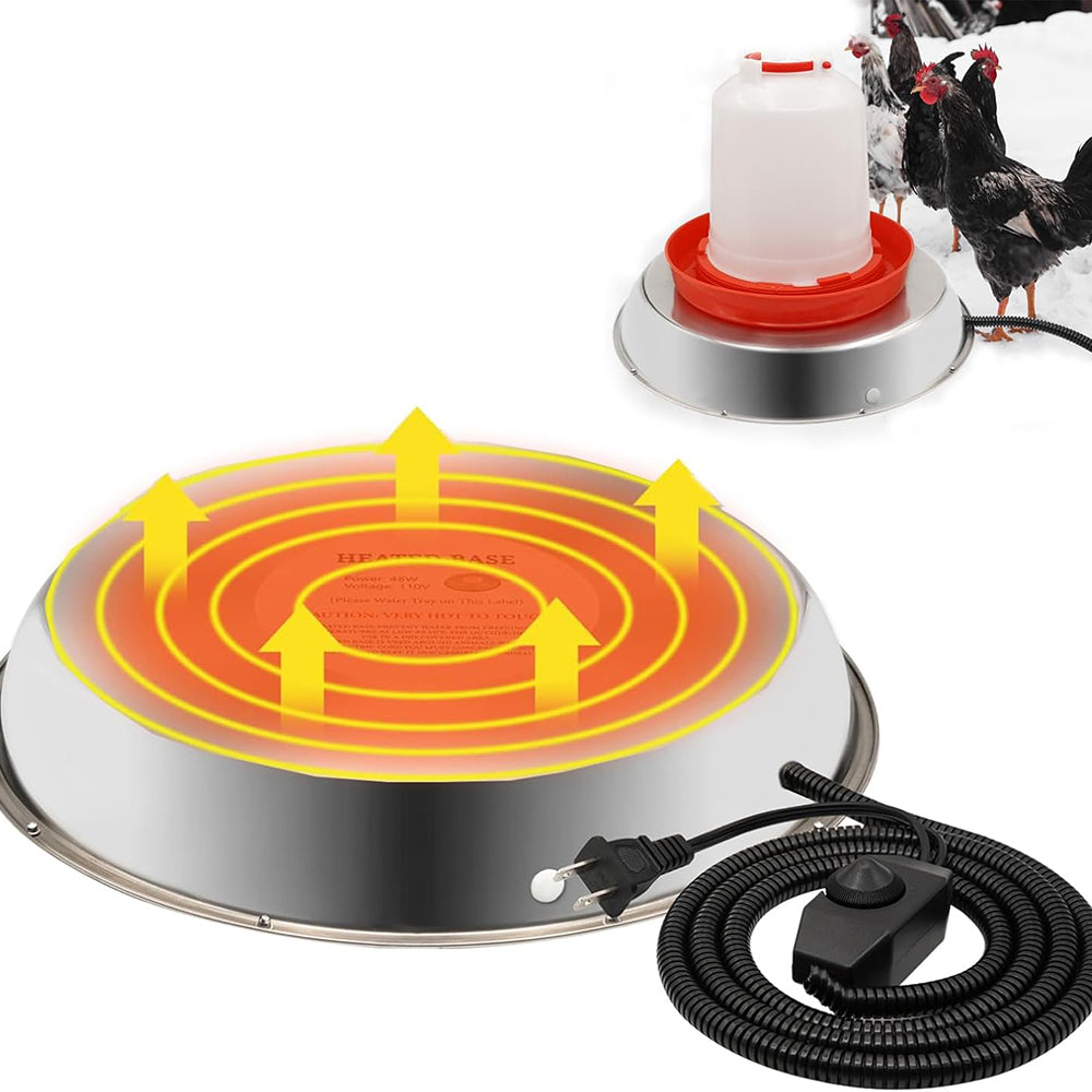 14inch Poultry Drinker Heated Base for Winter