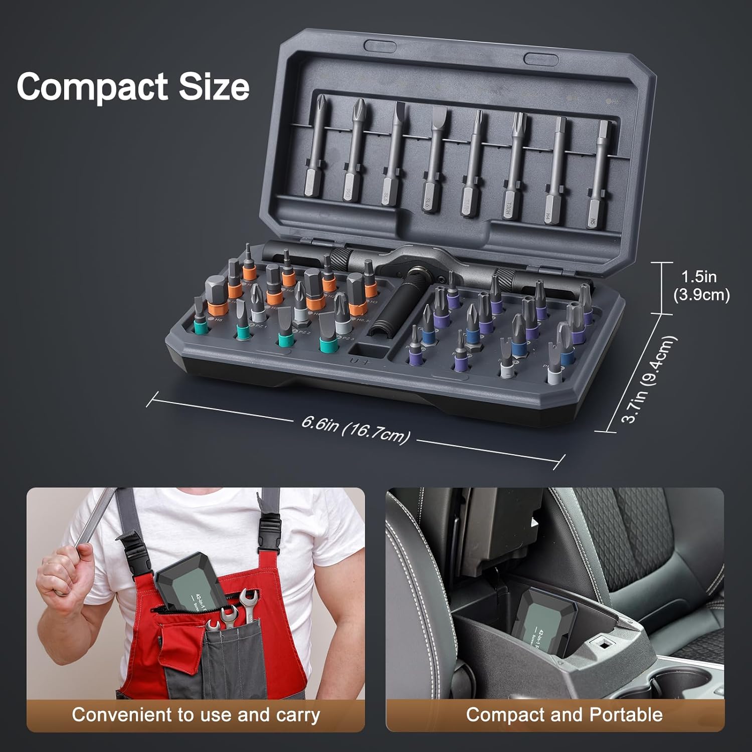 42 in 1 Magnetic Screwdriver Set with Case