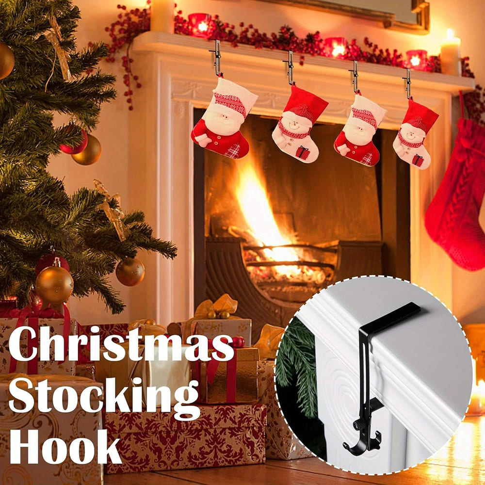 2 in 1 Adjustable Christmas Garland and Stocking Hanger