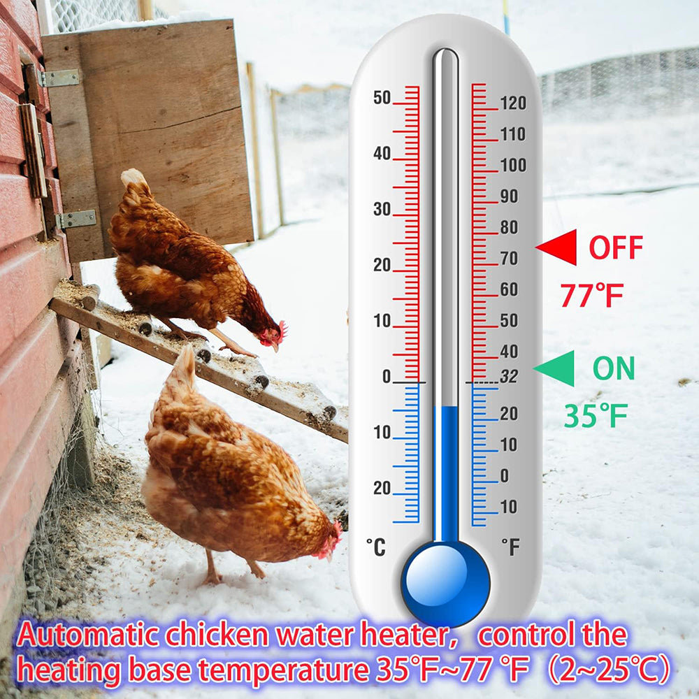 14inch Poultry Drinker Heated Base for Winter