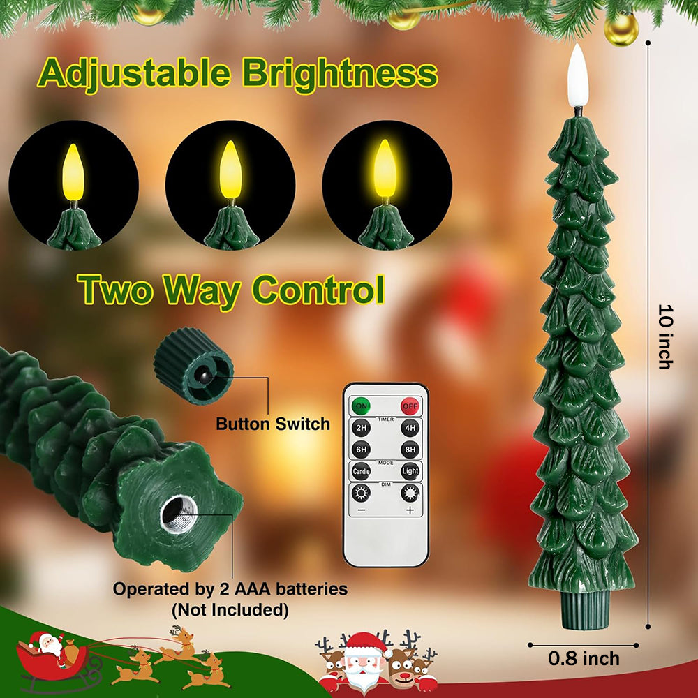LED Flameless Christmas Tree Candles Lights with Remote