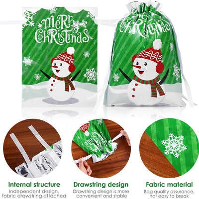 30PCS Christmas Gift Bags Assorted Sizes with Gift Tag