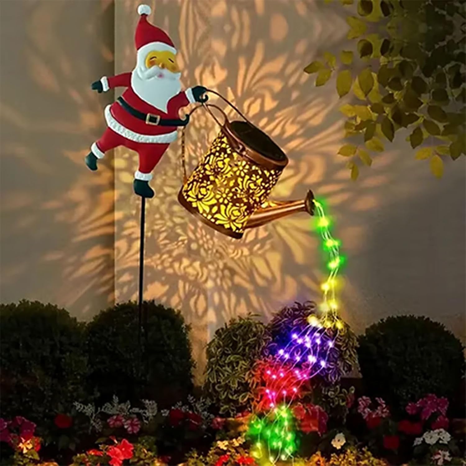Christmas Santa Solar Kettle Lights