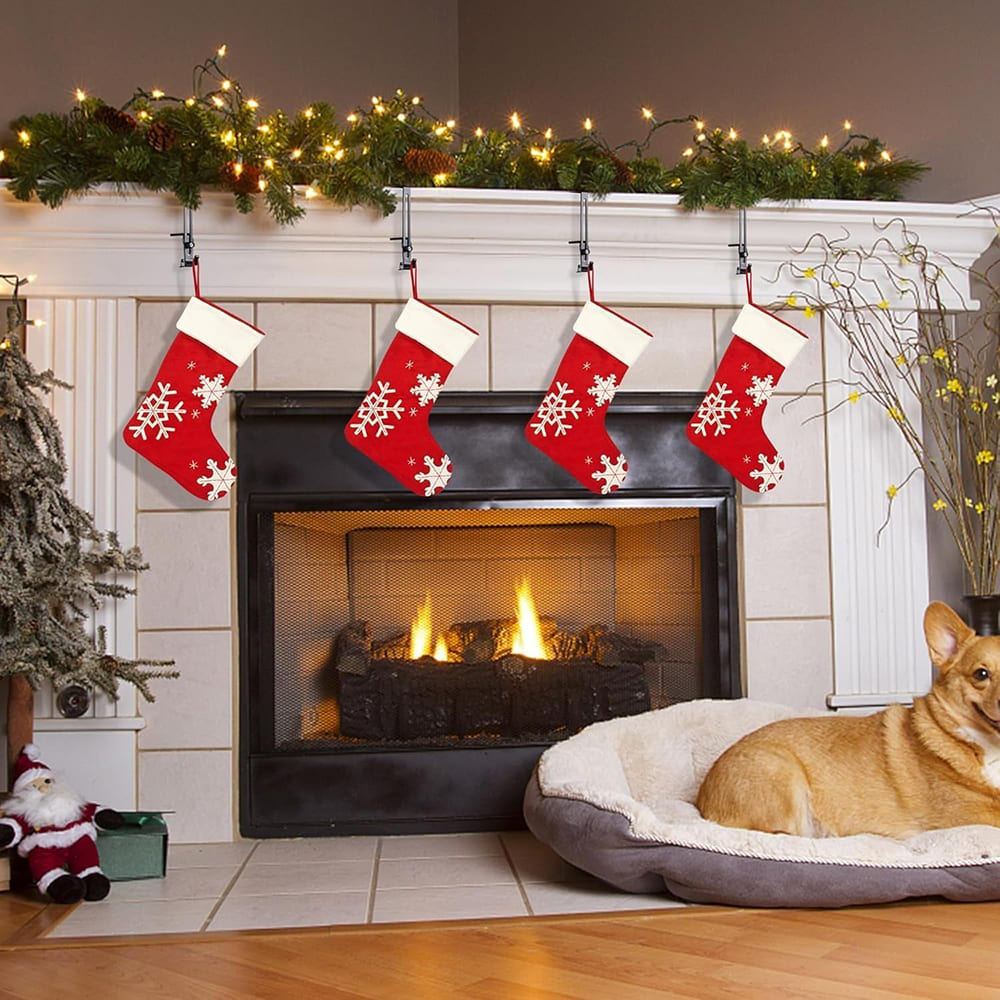 2 in 1 Adjustable Christmas Garland and Stocking Hanger