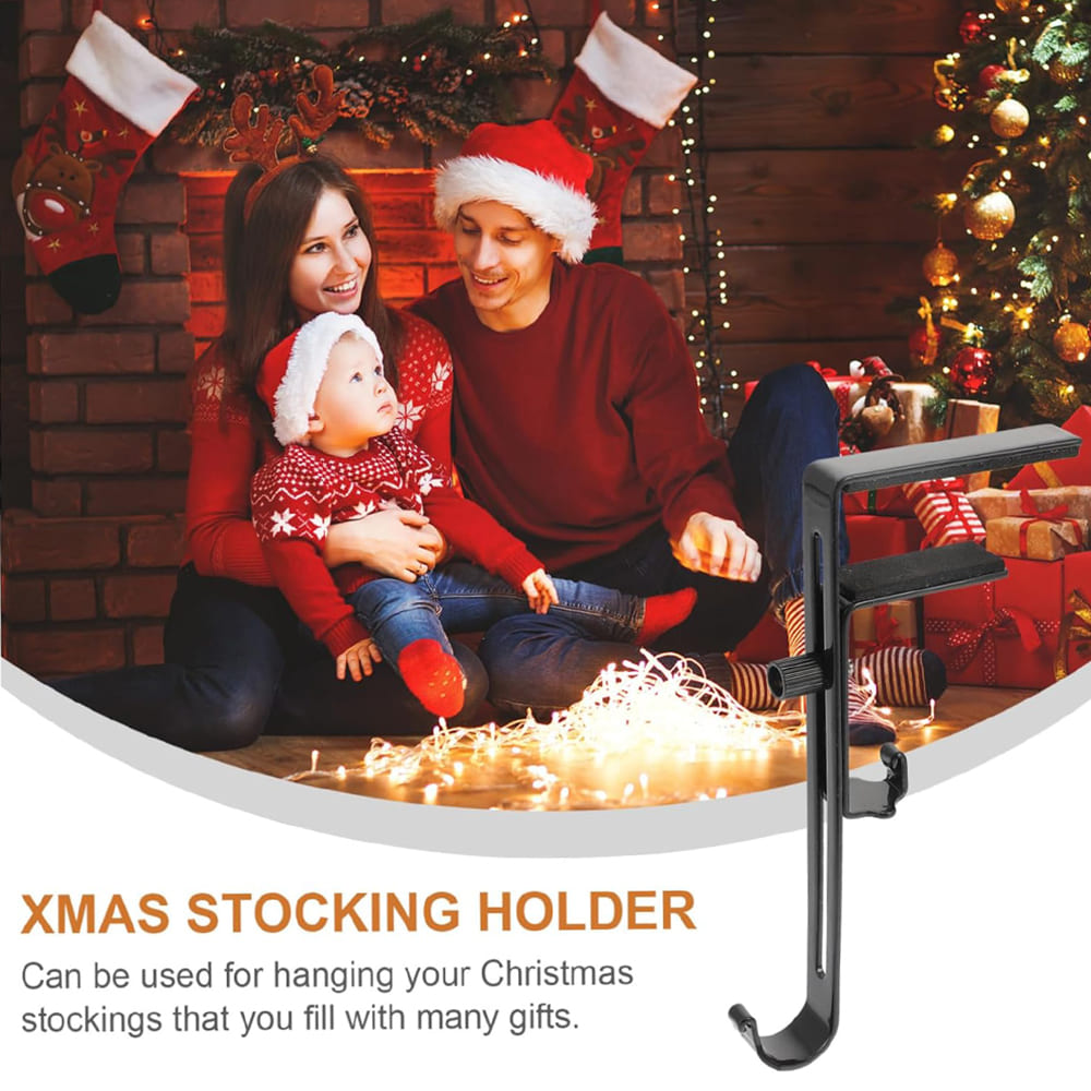 2 in 1 Adjustable Christmas Garland and Stocking Hanger