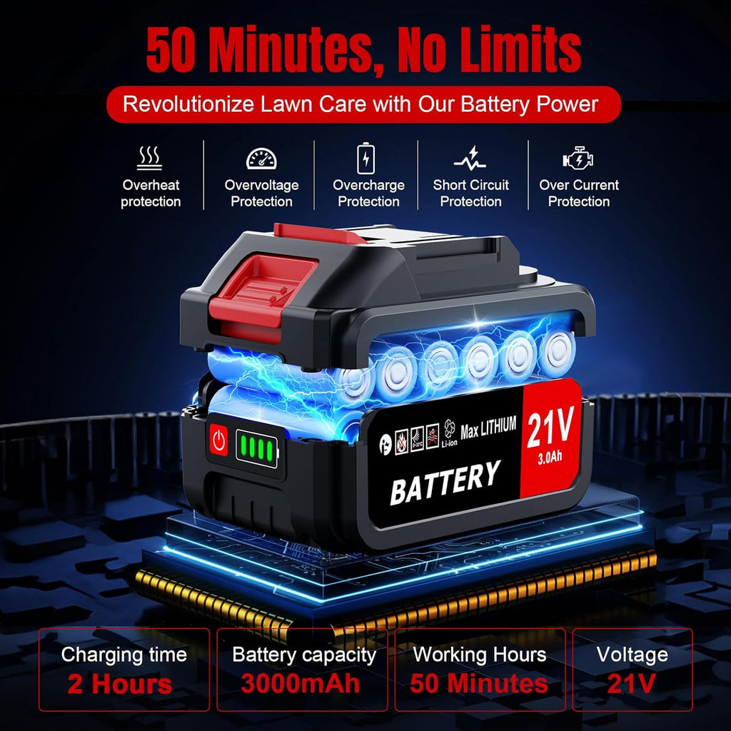 4 in 1 Cordless Grass Trimmer, Weed Eater & Edger and Mower