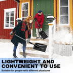 Upgraded 3-in-1 Snow Shovel 33 Inch Detachable with Ice Saw