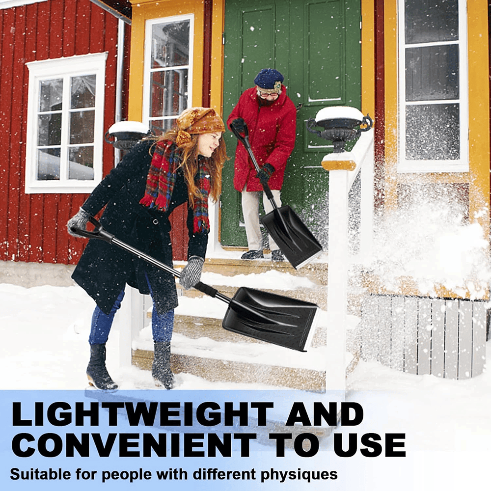 Upgraded 3-in-1 Snow Shovel 33 Inch Detachable with Ice Saw