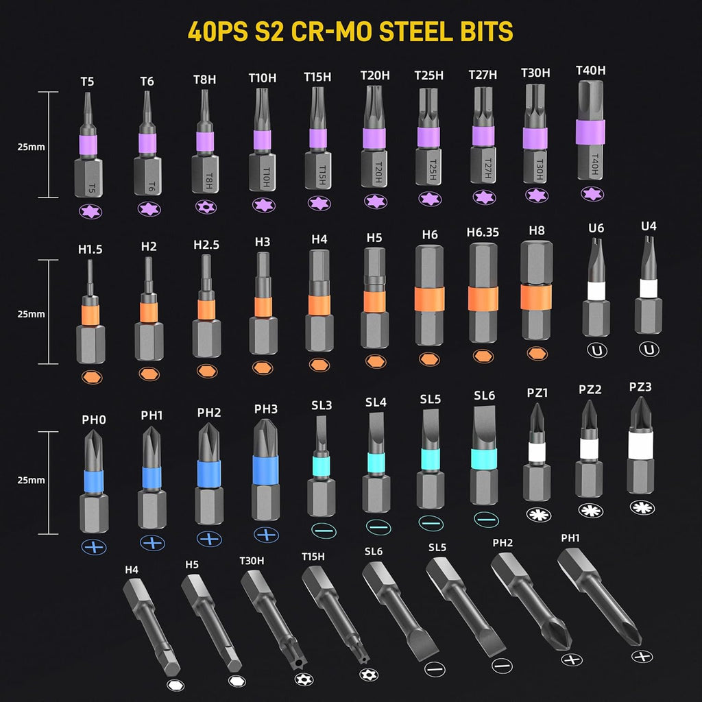 42 in 1 Magnetic Screwdriver Set with Case