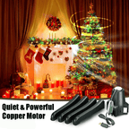 360-Degree Rotating Christmas Tree Stand w/ 3 Settings