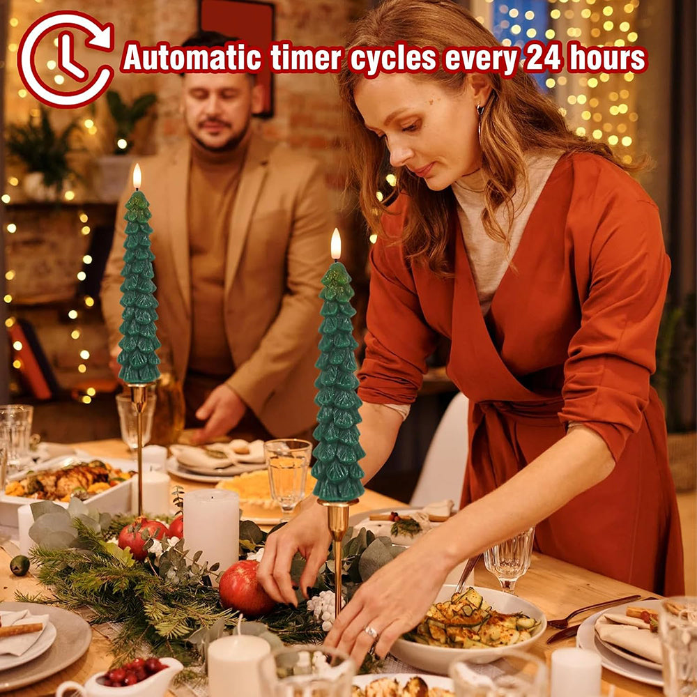 LED Flameless Christmas Tree Candles Lights with Remote