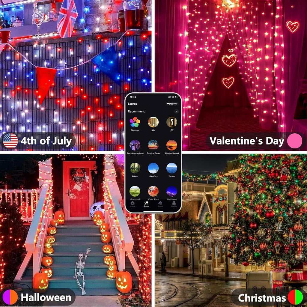 500LED Smart Color Changing Christmas String Lights