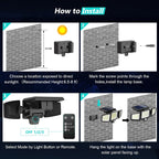 Dual Solar Motion Sensor Outdoor Lights